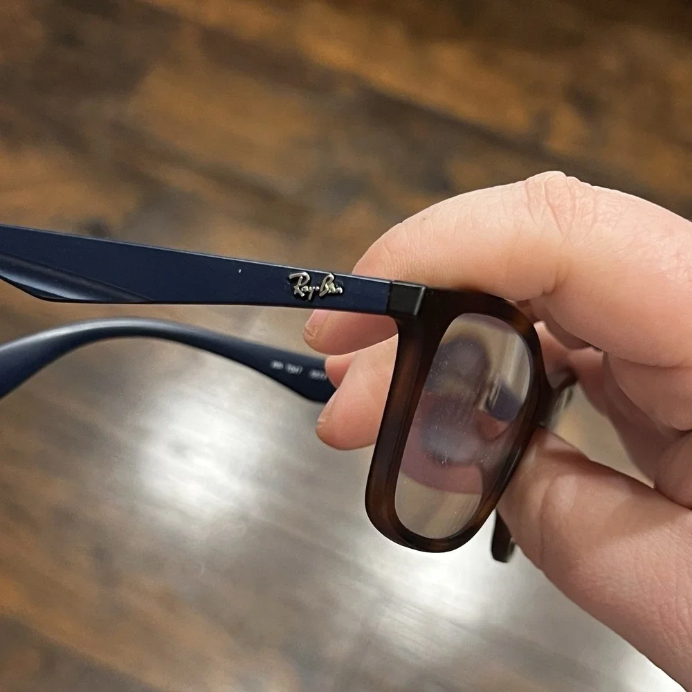 RAY-BAN 7047 5574 MATTE‎ LIGHT HAVANA AUTHENTIC EYEGLASSES 54/17-140 & CASE
